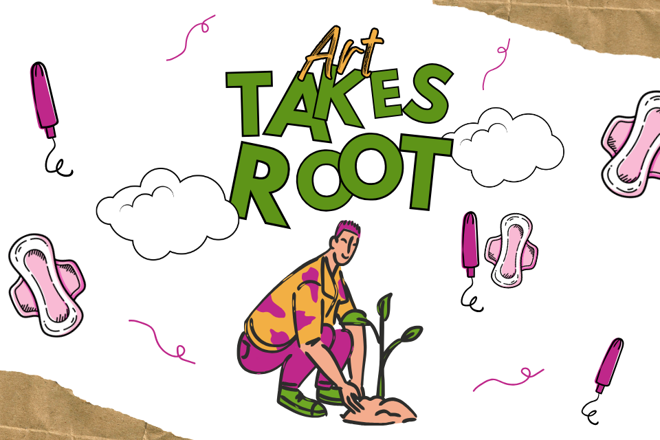 Art show packing party flyer